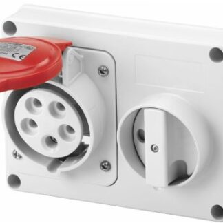 Presa fissa interbloccata 3P+N+T 32A 346-415V - 50/60HZ 6H - IP44 - GEW GW66120