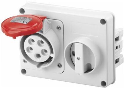 Presa fissa interbloccata 3P+N+T 32A 346-415V - 50/60HZ 6H - IP44 - GEW GW66120