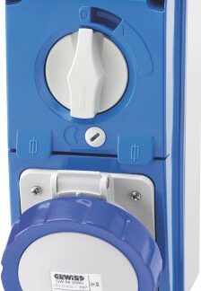Presa fissa verticale interbloccata 2P+T 16A 230V 6H CBF - GEW GW66226N