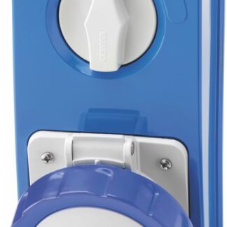 Presa fissa verticale interbloccata 3P+N+T 16A 200-250V - 50/60HZ 9H - IP67 - GEW GW66306N