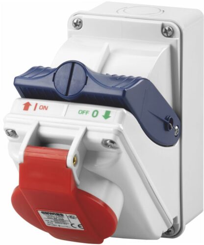 Presa fissa compatta IP44 3P+N+T 32A 400V 6H - GEW GW66442