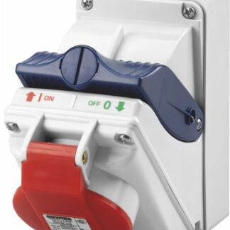 Presa fissa compatta 3P+T 16A 480-500V - 50/60HZ 6H IP44 - GEW GW66408