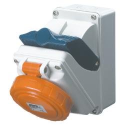 Presa fissa compatta IP55 3P+T 16A 400V 6H - GEW GW66474