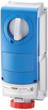 Presa fissa verticale stagna interbloccata 3P+N+T 16A 346 - 415V - 50/60HZ 6H - IP66 - GEW GW66543