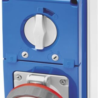 Presa fissa verticale interbloccata 3P+T 63A 380-415V - 50/60HZ 6H - IP67 - GEW GW67252N