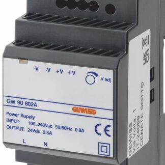 Alimentatore 24VDC - 2,5A - 4,5 moduli din - GEW GW90802