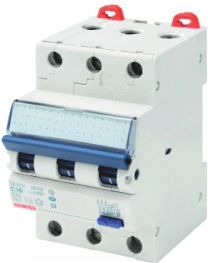 Interruttore magnetotermico differenziale compatto 3P C16 10KA A/0,03 3M 230V - GEW GW95247