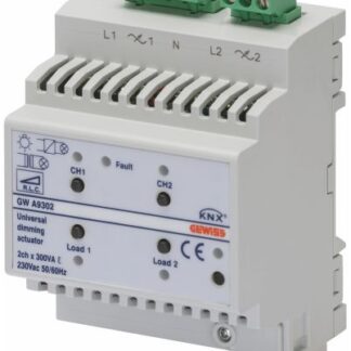 Attuatore dimmer universale 2 canali - GEW GWA9302