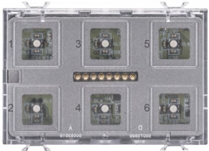 Modulo pulsantiera 6 canali - GEW GWA9421