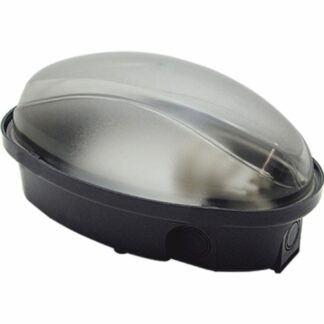 Plafoniera ovale 60W E27 IP65 nero - FME 62721