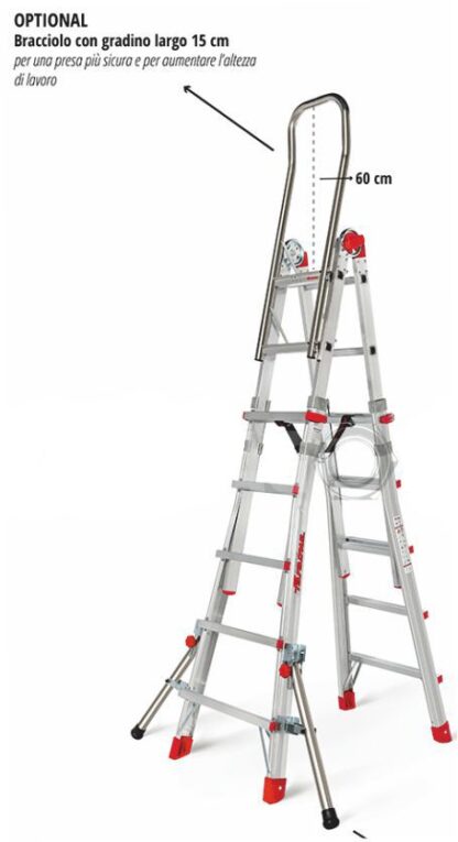 Scala telescopica professionale 10+10 gradini - FA5 TELES.T5S