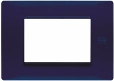 Placca 3 moduli blu - UTD 11803.BL