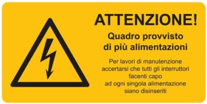 Etichetta adesiva di avvertimento. Confezione da 15PZ - CEM 2653HT015