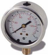 Manometri in bagno di glicerina 4 BAR/PSI G1/4 RAD. - FAN 3E1-34320-00A