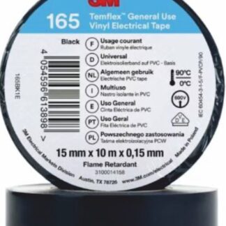 Nastro isolante in vinile 15x10mm nero - TME 7100184723