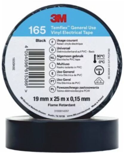 Nastro isolante in vinile 19x25mm nero - TME 7100184810