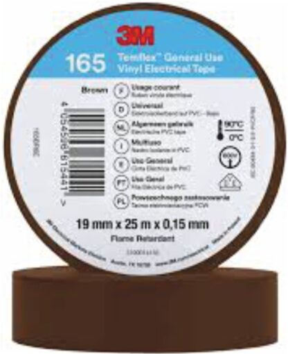 Nastro isolante in vinile marrone 19x25mm - TME 7100184812