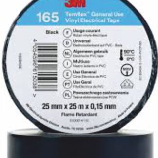 Nastro isolante in vinile nero 25x25mm - TME 7100184820