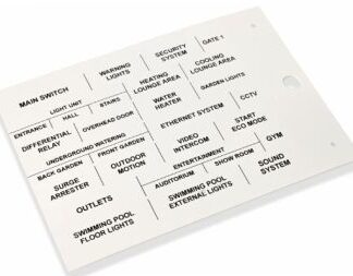 Targhetta adesiva per componenti modulari - CEM 990753N