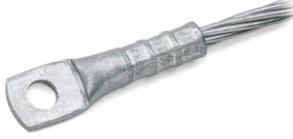 Capicorda in alluminio 50 MMQ diametro 9 vite 12. CONFEZIONE DA 3PZ - CEM AA50-M12AW