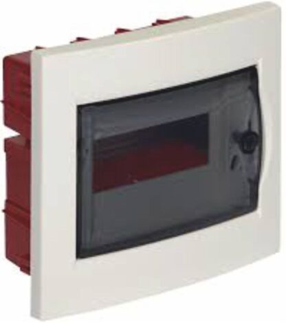Centralino 8 moduli con portella fumè incasso - IBO B04101