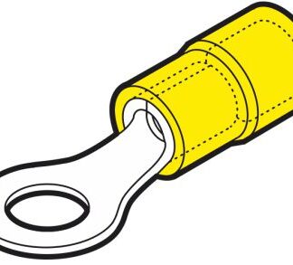 Capocorda ad occhiello 3mm giallo. CONFEZIONE DA 100PZ - CEM GF-M3