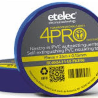 Nastro isolante 4PRO 19mmx25m blu - ETL NA8119