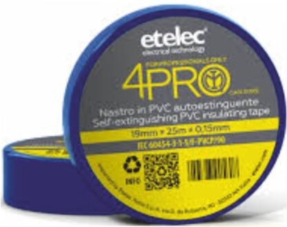 Nastro isolante 4PRO 19mmx25m blu - ETL NA8119
