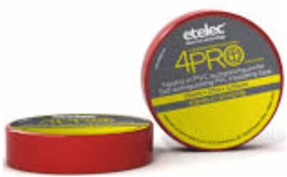 Nastro isolante 4PRO 19mmx25m rosso - ETL NA8319