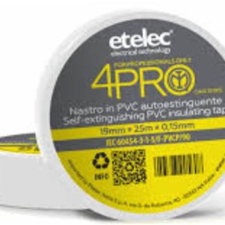 Nastro isolante 4PRO 19mmx25m bianco - ETL NA8419