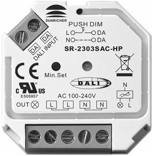 Dimmer con controllo a pulsanti 200W 230V - TCI 181213