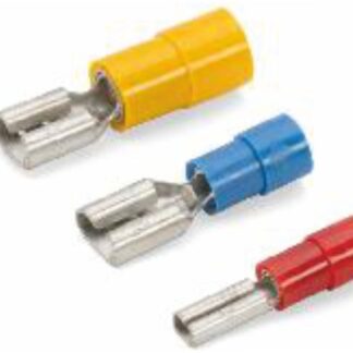 Connettore ad innesto femmina rosso 6,35x0,8. ACQUISTO 100PZ - CEM RF-F608