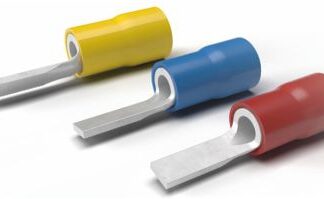 Capocorda a puntale piatto blu P=13,3x2,9 - CEM BF-PP12/29