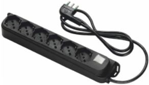 Multipresa 1,5m 3G1 S17 6P40+I nera - FME 40431