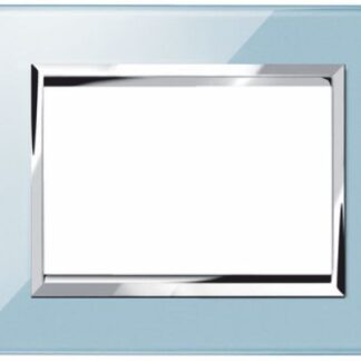 Placca 3 moduli Expi azzurro cielo - UTD 13003.AZ