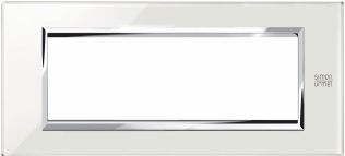 Placca 6 moduli Expi bianco neve - UTD 13006.BN