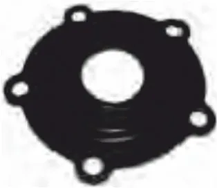 Guarnizioni 5 fori in gomma nera d. 36mm - MO8 1162GST94QA