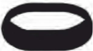 Guarnizione ovale in gomma LT 50/80 - MO8 1162GST94QB