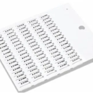 Targhette segnacavo serie FLAT per tubetti PMF - CEM 42092B-HF