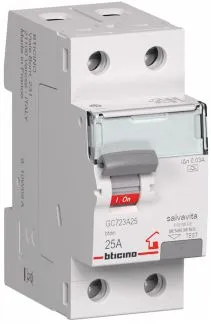 Interruttore differenziale puro A 2P 25A 30MA - BTI GC723A25