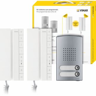 Kit citofonico bifamiliare Voxie 40542+40142 - VIW K40542.E2