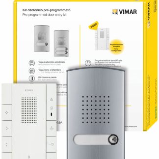 Kit citofonico monofamiliare Voxie 40547+40141 - VIW K40547.E