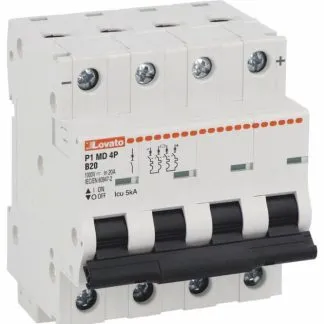 Interruttore magnetotermico DC 20A 5KA - LOV P1MD4PB20