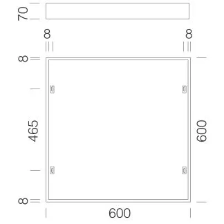 Cornice plafone Rodi 595 bianco - DIS 99803500