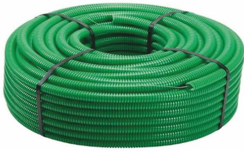 Tubo corrugato diametro 25mm verde. Acquisto matassa 50mt (50 METRI) - ETN ECTC1525VE