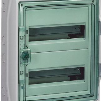 Centralino a parete 24 moduli IP65 porta trasparente - SNR 10342