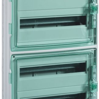 Centralino a parete 72 moduli IP65 porta trasparente - SNR 10346