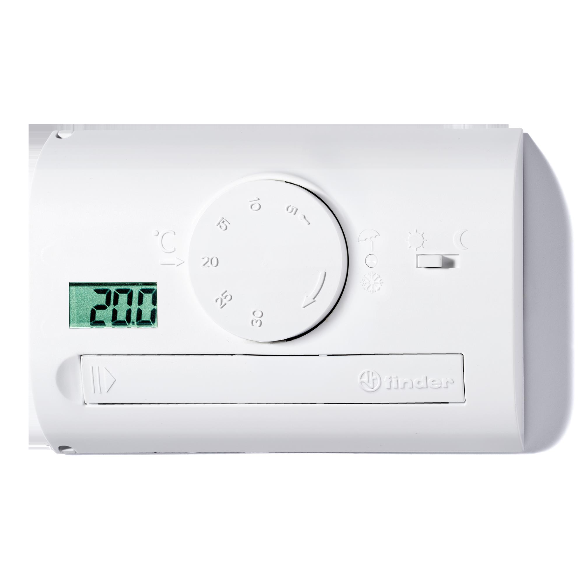 TERMOSTATO DIGIT GRIGIO PARETE 1CO 5A BATT - FIN 1T4190032000