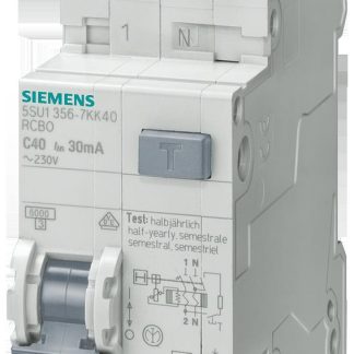 Interruttore magnetotermico differenziale 4,5KA 15KA 1P+N C32 TIPO AC 30MA - SIE 5SU13531KK32