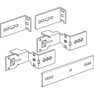 mas - coppia supporti per canaline l=800 - BTI 92800C